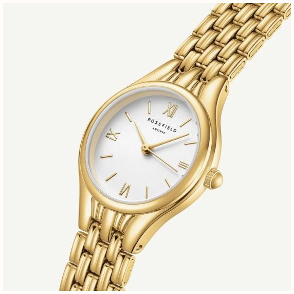 Rosefield Ladies Muse White Dial Golden Bracelet MUWGSG-MU01 - alternate view 2