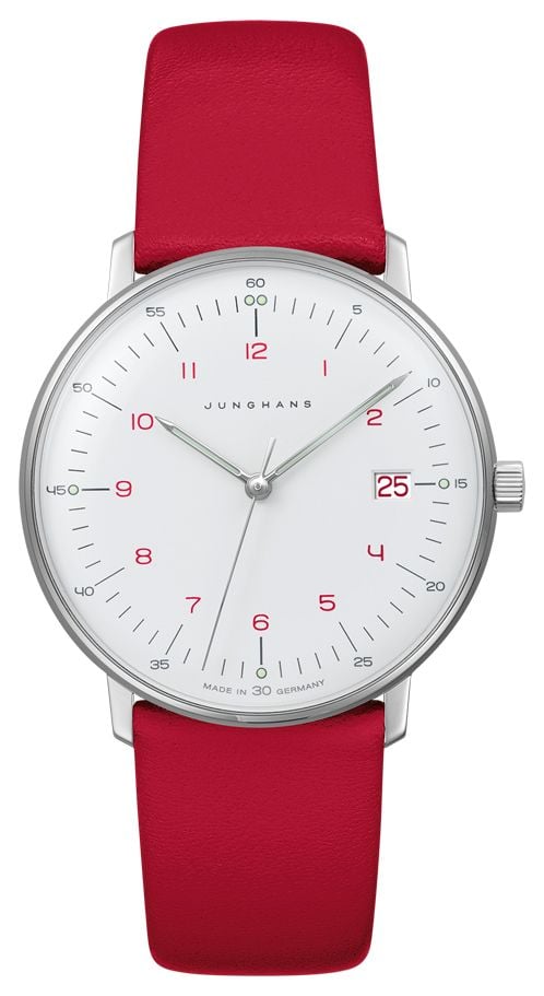 Junghans 47/4541.02 Max Bill Lady | Quartz | Red Strap Watch