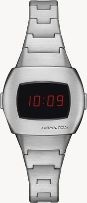 Hamilton American Classic PSR 74 Digital Quartz (31mm) Black Dial / Stainless Steel Bracelet H52304130