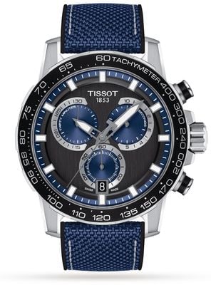 Tissot Men's Supersports Chrono | Blue Dial | Blue Leather Strap T1256171705103