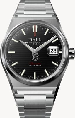 Ball Watch Company Roadmaster M Perseverer (40mm) Black Dial / Stainless Steel Bracelet NM9052C-S1C-BK