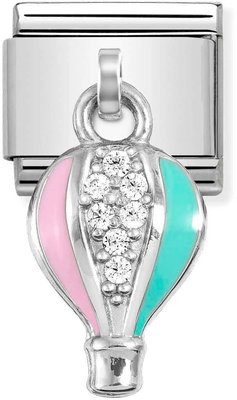 Nomination Classic Hot Air Balloon Steel Enamel Charm 331815/13
