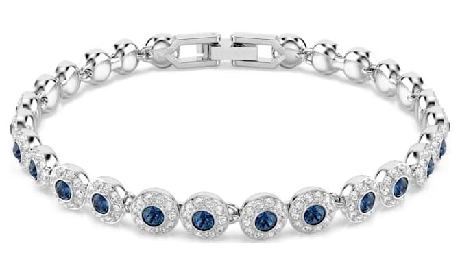Swarovski 5733401 Una Angelic Tennis Bracelet, Blue, Round Jewellery
