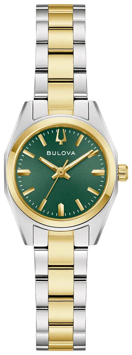 Bulova 98L329 Surveyor Quartz (22mm) Green Dial / Two-Tone Watch