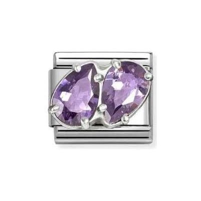 Nomination 330329/14 Classic Purple Double Drop Cubic Jewellery