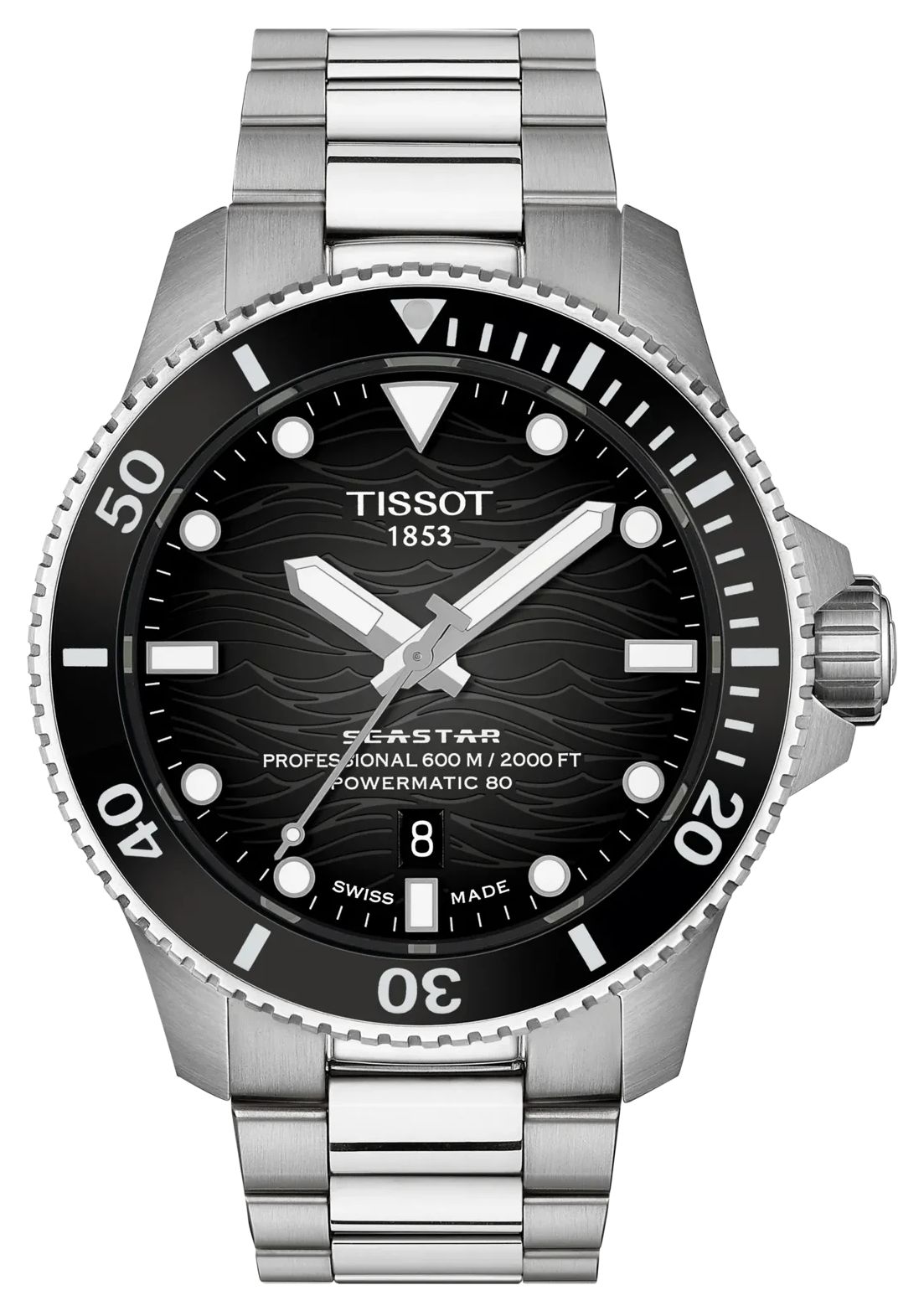 Tissot T1209071105100 Seastar 2000 Powermatic 80 (44mm) Watch