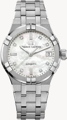 Maurice Lacroix Aikon Automatic Date (35mm) Mother of Pearl Dial / Stainless Steel Bracelet AI6006-SS002-170-1