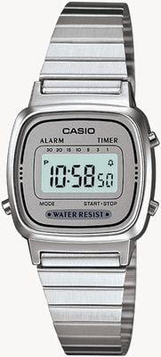 Casio Women's Classic Digital Dial / Stainless Steel Bracelet LA670WEA-7EF