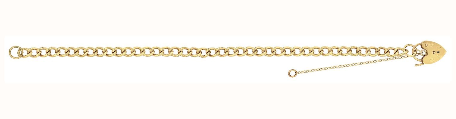 James Moore TH Women's 9ct Yellow Gold 7.5 Inch Charm Bracelet BR104