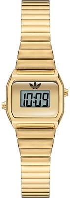 Adidas Digital Two Gold Tone Stainless Steel Ladies XS AOST26528