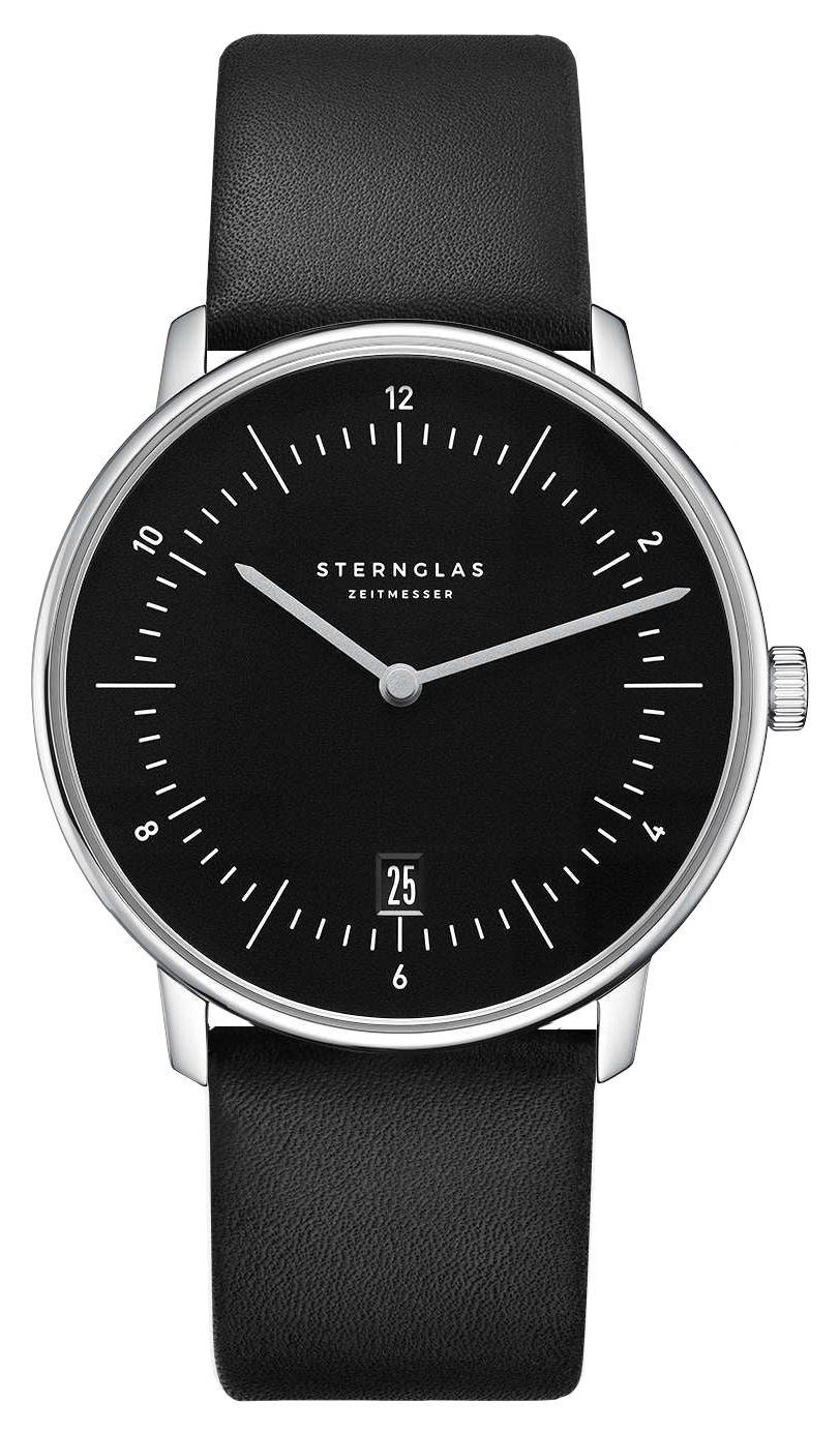 STERNGLAS S01-NA53-PR07 Naos Quartz (38mm) Piano Black Dial Watch