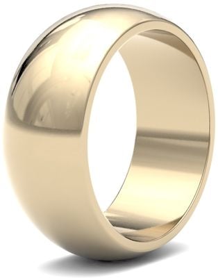 James Moore Wedding Rings | 9ct Yellow Gold | 8mm | Medium | D-Shape | AG_8GMD-9Y
