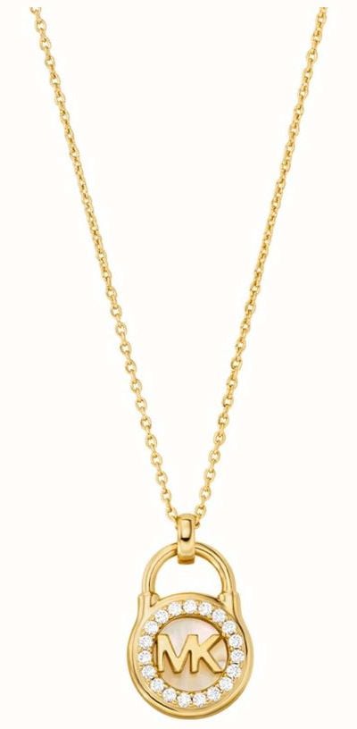 Michael kors necklace gold on sale