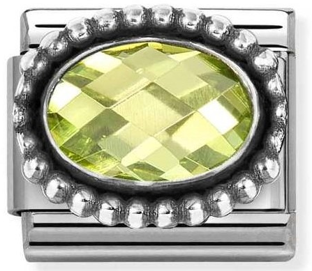 Nomination Classic Light Green Vintage Bead Cubic Zirconia Charm 330607/004