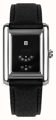 Out Of Order Forma Venti Automatic Jump-Hour (30.5mm) Black Dial / Black Leather Strap OOO.FORMA.VENTI