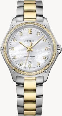 EBEL Discovery Lady - 80 Diamonds (33mm) Mother of Pearl Dial / 18K Gold & Stainless Steel 1216550