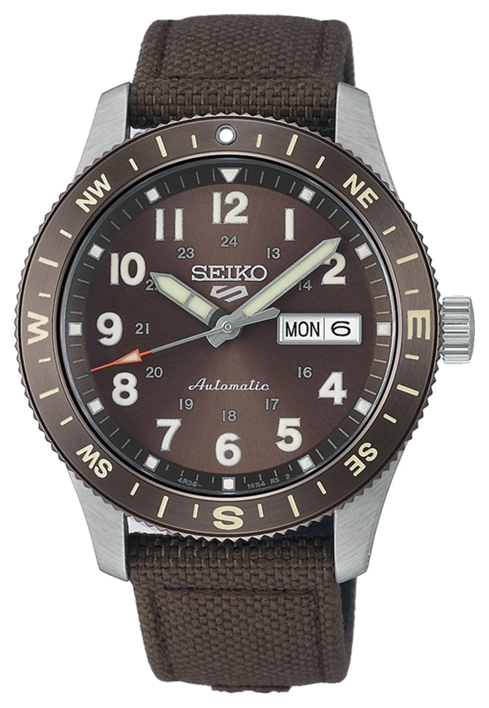 Seiko HDB009K1 5 Sports Field In Coyote Brown (41mm) Brown Watch