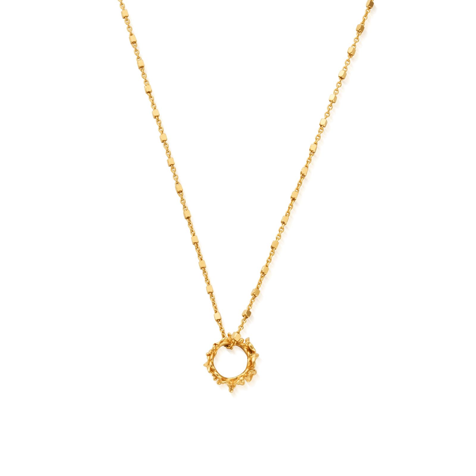 ChloBo GNDC3423 In Bloom WISTERIA Delicate Cube Chain Jewellery