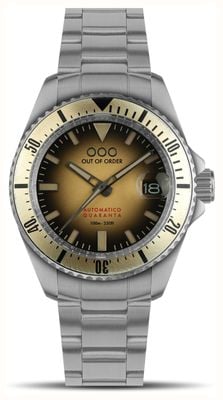 Out Of Order SAND AUTOMATICO QUARANTA (40mm) Sunburnt Sand Dial / Ultra Brushed Stainless Steel Bracelet OOO.001-21.SA.SS