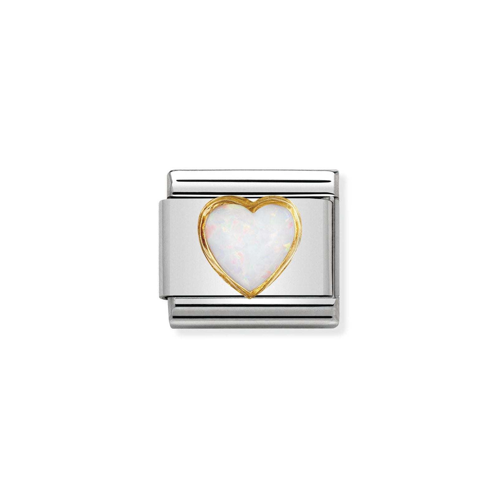 Nomination 030501/07 Classic White Opal 18ct Gold & Steel Jewellery