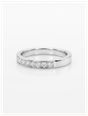 0.20ct Round Brilliant Natural Diamond 9ct White Gold Half Eternity Ring XYR11542 - alternate view 2