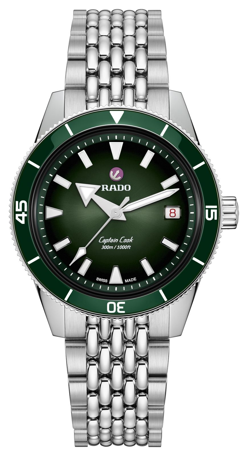 RADO R32223313 Captain Cook Automatic (39mm) Green Gradient Watch