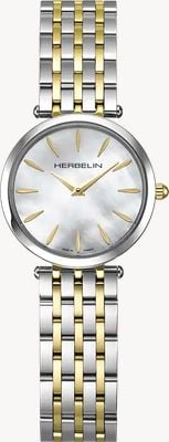 Herbelin Epsilon Quartz (28mm) Mother-of-Pearl Dial / Two-Tone Stainless Steel Bracelet 17116BT19