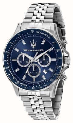 Maserati Men's Sfida Sport (44mm) Blue Dial / Stainless Steel Bracelet R8873640025