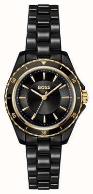 BOSS SAGE AQUA Three-Hand Quartz (30mm) Black Dial / Black Ceramic Bracelet 1502851