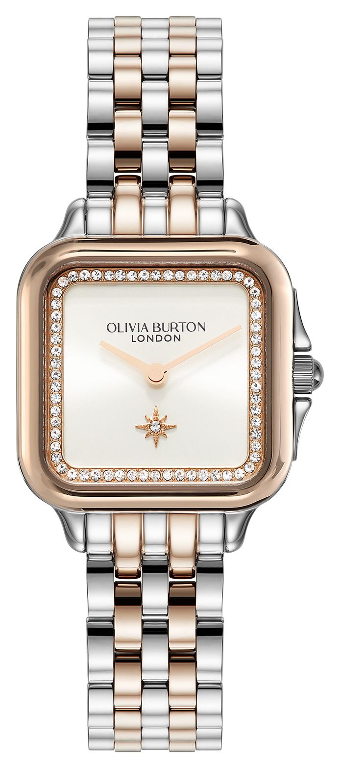Olivia Burton 24000125 Grosvenor (28mm) White Square Dial / Watch