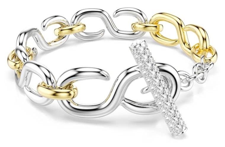 Swarovski 5741797 Dextera Bracelet, Round Cut, T-bar, White Jewellery