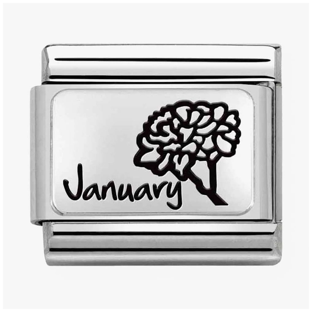 Nomination 330112/13 Classic January Birthstone Garnet Charm Jewellery