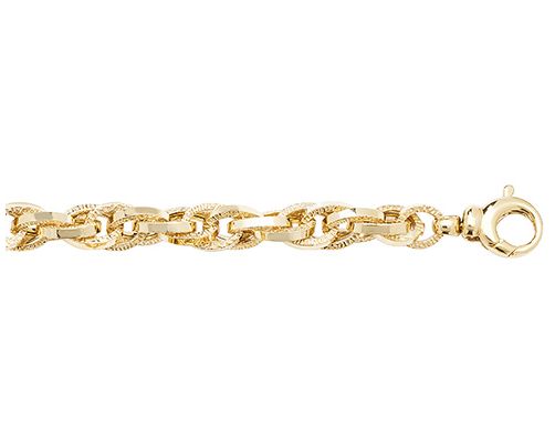 James Moore TH BR570 9CT YEL GOLD LADIES' 7.5 INCHES FANCY Jewellery