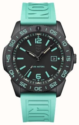 Luminox Pacific Diver 3120 Series Limited Edition (44mm) Black Dial / Teal & Black EPDM Cut-to-Fit Straps XS.3124.N.SET
