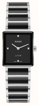 RADO Integral Diamonds Quartz (23mm) Black Lacquered Dial / Black High-Tech Ceramic & PVD Bracelet R20250712