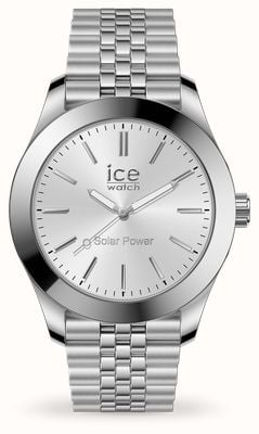 Ice-Watch Steel Solar (40.5mm) Silver Dial / Stainless Steel Bracelet 023797