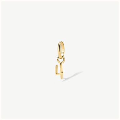 D.LOUISE Gold Tone Mini Number Charm - 4 CH-19-04