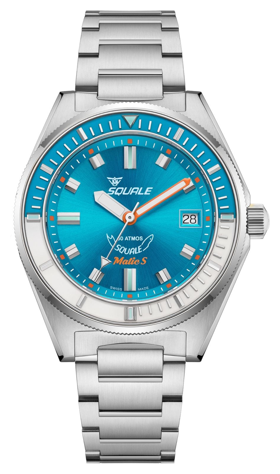 Squale MATICLBWLB.SSBX Matic S Automatic (39mm) Sunray Light Watch