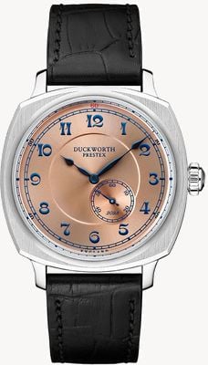 Duckworth Prestex Bolton Automatic Coronation Special Edition (39mm) Salmon Pink Dial / Black Leather Strap Watch D944-07-B