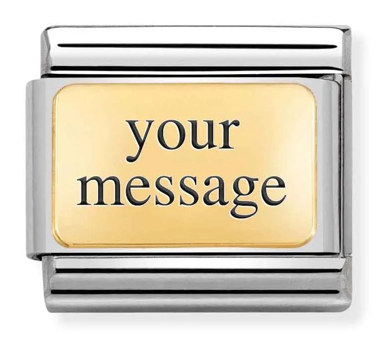 Nomination 030121/01 Classic ENGRAVED Steel And Bonded Jewellery