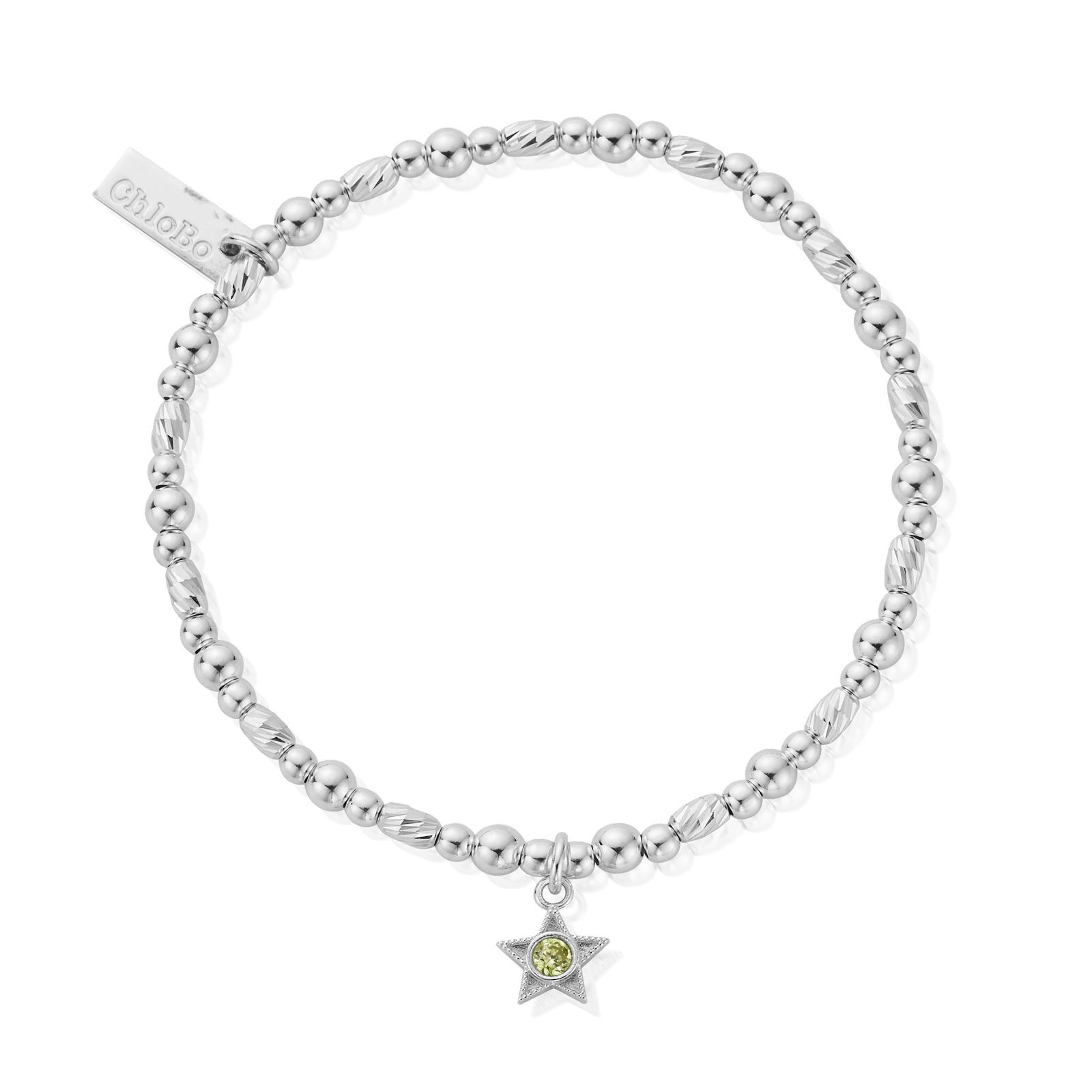 ChloBo SBBCB3494 August Birthstone Bracelet - 925 Sterling Jewellery