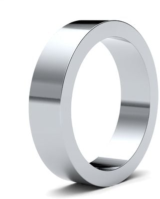 James Moore Wedding Ring  | 18ct White Gold | 5mm | Heavy | Size Flat | AG_5GHF-18W AG_5GHF-18W