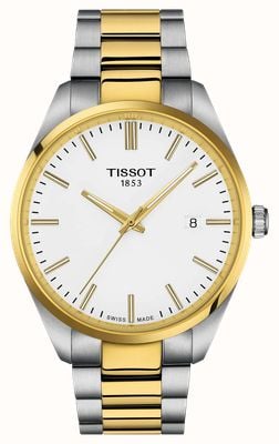 Tissot PR 100 Quartz (40mm) White Dial / Two-Tone Stainless Steel Bracelet T1504102201100