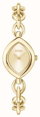 BOSS FIORA Two-Hand Quartz (22.4mm) Gold Dial / Gold PVD Stainless Steel Bracelet 1502839