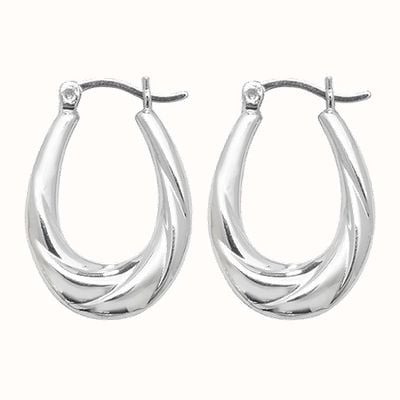 James Moore TH Sterling Silver Creole Earrings G51041