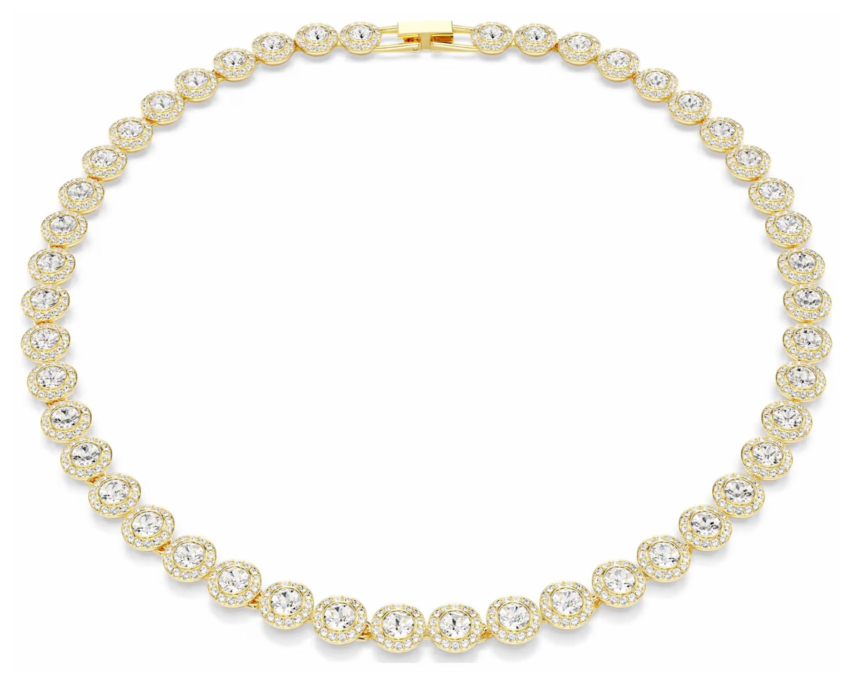 Swarovski 5720505 Una Angelic Necklace Round Cut White 18k Jewellery