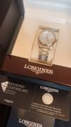 Customer picture of LONGINES Master Collection Diamond Automatic (34mm) Mother-of-Pearl / Two-Tone Stainless Steel Bracelet L23575877