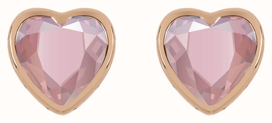 Radley Jewellery 18ct Rose Gold Plated Pink Heart Stud Earrings RYJ1206