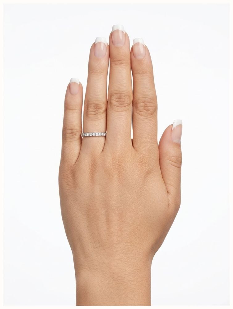 0.50ct Round Brilliant Natural Diamond 18ct White Gold Full Eternity Ring JM8519 - alternate view 4