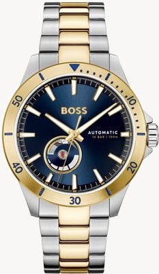 BOSS Men's Troper Automatic (42mm) Blue Dial / Two-Tone Stainless Steel Bracelet 1514201